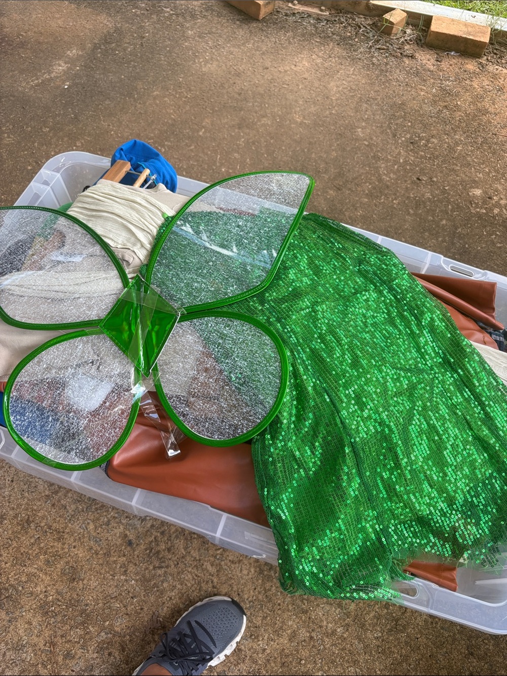 Green Sequin Home Accent Throw or Decorative Fabric - Green